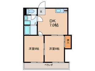 マンション佐和の物件間取画像